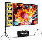 Projector Screen with Stand, Wootfa