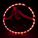 GlowCity Light up LED Hula Hoops (Fiery Red)