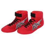 Pro Wrestling Shoes,Wear-Resistant Wrestling Shoes,Kids Wrestling Shoes,Comfort Lining,Non-Slip Rubber Sole,Breathable Leather,Comfortable Lightweight,For Wrestling,Boxing Weightlifting