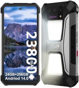 8849 Tank 2 Pro Rugged Smartphone, 23800mAh Android 14 Rugged Cell Phone with Projector, 6.79" 4G Waterproof Night Vision Mobile Phones Unlocked with Camping Light, 24GB +256GB/Dual SIM/1TB Expand/OTG