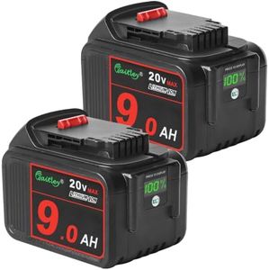 waitley 2 Pack 20V 9.0Ah Replacement Battery Compatible with Dewalt Tools