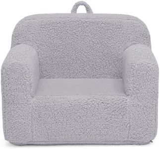 Delta Children Cozee Sherpa Chair, Grey