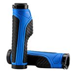 ROCKBROS Bike Grips Bike Handle Grips Double Aluminum Clamp Lock On Grips Bicycle Handlebar Grips for MTB BMX Mountain Bike