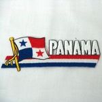 Panama Sidekick Word Country Flag Iron ON Patch Crest Badge New