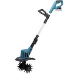 Cordless Ground Hoe and Cultivator, Electric Motor Hoe, Compatible with Makita 18 V Max Battery for Garden and Lawn (Battery Not Included)