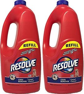 Resolve Pet Stain & Odor Carpet Cleaner Refill, 60 FL Oz Bottle (Pack of 2)