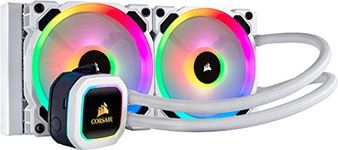 Corsair Hydro 100i RGB Platinum SE, Hydro Series, 240 mm Radiator (Dual LL120 RGB PWM Fans, Advanced RGB Lighting and Fan Control with Software) Liquid CPU Cooler - White