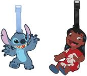 Lilo & Stitch Molded Rubber Youth Luggage Tag 2pc Set