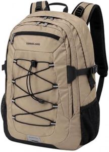 KINGSLONG Laptop Backpack 25L, Durable Daypack for Commute Hiking, Brown