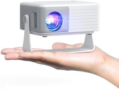 Mini Projector, AKIYO O1 2026 Upgraded 15000Lumen Projector, 360° Rotating, Auto Keystone, 50% Zoom, Portable Projectors 1080P Full HD Supported, Compatible with iOS/Android/TV Stick/HDMI/USB/Switch