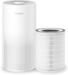 CUCKOO True HEPA Air Purifier Bundle with Extra Filter, Up to 456 sq. ft., 3-Stage Filter with H13 HEPA and Activated Carbon, Small Air Purifiers for Home Bedroom, White (CAC-I0510FW)