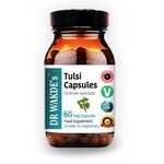 DR WAKDE'S Tulsi Capsules (Holy Basil, Ocimum Sanctum), 60 Veg Caps, Plant-Based Supplement, Made in UK, Vegan, All Natural, Same Day Dispatch