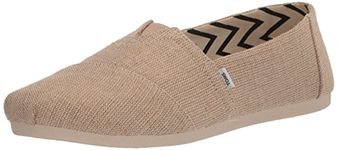 TOMS Women's Alpargata Heritage Canvas Loafer Flat, Natural Undyed, 6 UK