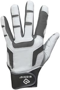 Bionic Men's ReliefGrip 2.0 Golf Glove (Silver, Medium, Left)