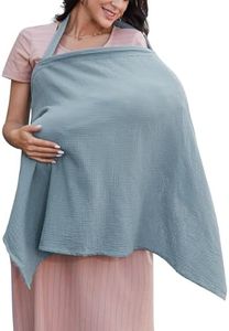 100% Coton Couverture d'allaitement pour Bébé Allaitement Tablier d'Allaitement avec Bretelles Réglables Respirante Écharpe d'Allaitement