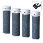 Gearmax 4 Pcs Mineral Replacement Rollers,Super Coarse Micro Mineral Replacement Rollers Compatible with Emjoi Micro Pedi Callous Remover for Extremely Rough and Tough Calluses