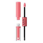 NYX Professional Makeup Lip Gloss, High Pigment, Long Lasting Lip Shine, No Transfer, Shine Loud, Glass Shine, Upto 16H Wear, Vegan Formula, Shade: 01 Born To Hustle