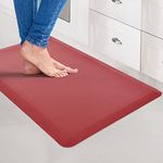 Art3d Anti Fatigue Mat - 1/2 Inch Cushioned Kitchen Mats - Non Slip Foam Comfort Cushion for Standing Desk, Office or Garage Floor (17.3"x28", Red)