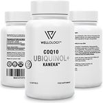 CoQ10 Ubiquinol - Kaneka Active Form of Coenzyme Q10 with Superior Absorption Vs Ubiquinone Co Enzyme CQ10 - High Strength 100mg Authentic Q10 Coenzyme Ubiquinol Supplement - 30 Softgels by Wellology