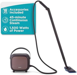 Ivation Steam Cleaner, Powerful Multipurpose Steamer w/ 18 Accessories, Chemical-Free Cleaning and Sanitizing for Floor, Tiles, Car Detailing, Wallpaper, Grout, Bed Bugs, Clothes, Curtains and Carpet