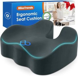 BlissTrends Extra Thick Seat Cushion for Office Chair & Car Seat,DarkGreen