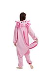 OGU' DEAL Women's Animal Onesies Cosplay Christmas Onesie Halloween Costume Sleepwear One Piece Pajamas for Adult Pink