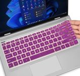 HP Pavilion X360 14M Keyboard Skin Ultra Thin Anti Dust Silicon Keyboard Skin for HP Pavilion X360 14M-BA011DX 14M-BA013DX 14M-BA015DX 14M-BA114DX 14 Touchscreen Laptop US Layout Purple