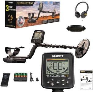 Garrett - Goldmaster 24k Gold Metal Detector for Adults - Wired Headphones Included - Features Iron Cancelling, Backlight, Pinpoint Mode, and More