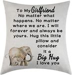 Girlfriend Pillow Case Romantic Gift for Her I Love You Gifts for Her Long Distance Relationship Cushion Cover Birthday Gifts for Girlfriend (Girlfriend)