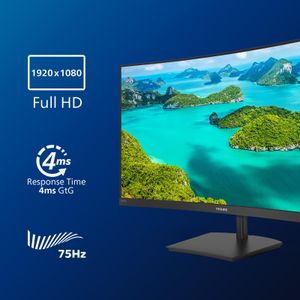 Philips 24" Curved FHD Monitor – 75Hz, VA, 4ms, FreeSync, HDMI/VGA