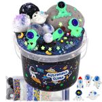 Astronaut Galaxy Slime for Kids, Big Slime Bucket with Clay, Glow in The Dark Slimes Kit for Girls & Boys Ages 8-12, Slimes Party Favors Birthday Easter Hallowmas Gift, Sensory Experience DIY Toys