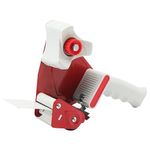 QILIMA Tape Dispenser Gun,3 Inch Packaging Tape Dispenser, Efficient Packaging Tape Dispenser-Red