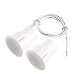 Sourcingmap N.C. Recessed Wired Security Window Door Contact Sensor Alarm Magnetic Reed Switch White RC-36