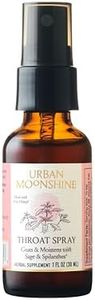 Urban Moonshine Throat Spray | Organic Herbal First Aid Supplement with Sage & Spilanthes | Fast-Acting | Coats & Moistens | 1 FL OZ (Pack of 1)