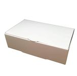 25 White Single Slice Cake Favour Boxes (105x65x35mm)