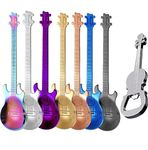 Guitar Spoons Coffee Teaspoon, ESRISE Musical Coffee Spoons for Men, Stainless Steel Cute Tea Spoons for Christmas Birthday (Multicolor)