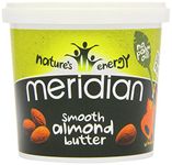 Meridian Smooth Almond Butter 100% Nuts 1kg - Pack of 2