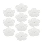 PATIKIL 1.2 Inch Hummingbird Feeder Replacement Flowers, 10 Pack Bird Feeder Flowers Hummingbird Feeding Ports Feeders for Outdoors Hanging Feeders, White