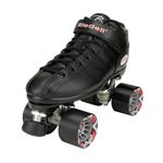Riedell Skates - R3 - Quad Roller Skate for Indoor/Outdoor | Black | Size 14