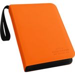 Card Binder 900 Pockets, Trading Card Album Folder with Sleeves, 9 Pocket Baseball Card Binder for Yugioh, MTG and Other TCG,Sports Card Binder Commemorative Edition Card Holder ORANGE-L