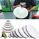 DIY Crafts 5 Pcs, 1 inch Fur Felt Pad Only, Felt Fur Pad Only, Buffing Polishing Detail Polisher Pads Use On Rotary Tools, Drill, Polisher Tool for Tight Area Detail (5 Pcs, 1 inch Fur Felt Pad Only)