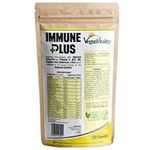 Immune System Booster Supplement - 120 Capsules with 14 Immune System Vitamins & Natural Extracts: Vitamin C, Zinc, Turmeric, Selenium, Ginger, Cranberry, Elderberry, Garlic, Vitamin B12 & B6