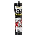 Everbuild Everflex Roof and Gutter Sealant – Butyl-Based Sealant and Adhesive for Roofing – Excellent Weathering Properties – Black – 295 ml