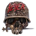 Nemesis Now 17.5cm Officially Licensed Slayer Eagle Helmet Skull Logo Trinket Box, Gold