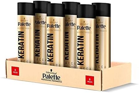 Schwarzkopf, Palette Styling, Lacca Keratin Spray, Lacca Per Capelli, Cheratina Liquida, Styling Capelli, Tenuta Forte, Spray da 300 ml, set da 6 pezzi