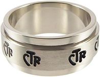 LDS Unisex Stainless Steel Wide Spinner CTR Choose the Right Ring - LDS Rings, Mens CTR Ring, Womens CTR Ring, Boys CTR Ring, Girls CTR Ring, Spinner CTR Ring, Stainless Steel