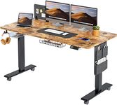 MAIDeSITe Electric Standing Desk Height Adjustable Standing Desk Sit Stand Desk Stand Up Desk with Drawer and 140 * 70cm Desktop for Home Office