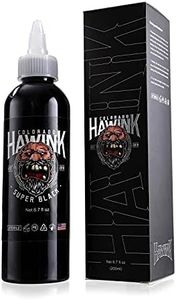 Hawink Tattoo Ink 6.7oz (200ml) Vegan-Friendly USA Standard Pigment Super Black TI963-6.7OZ-S