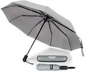 HERO Travel Umbrella – Windproof, Compact and Portable (Grey)