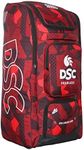 DSC Rebel Revolt Duffle Cricket Kit Bag, Colour - Red/Black | Easy - Access Compartments | Spacious | Black | Large